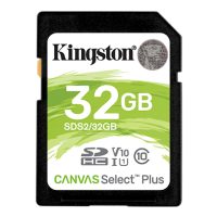 Kingston SD Memory Card 32GB Canvas Select Plus for 1080p and 4K Video Cameras