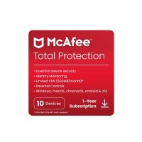 McAfee Total Protection 10-User 1-Year ESD (DOWNLOAD CODE) PC/Mac/Android/iOS