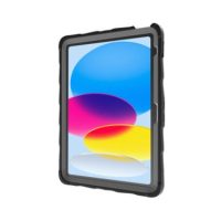 Gumdrop iPad 10.9 (10th Gen) 2022 DropTech with Screen Protector Drop Protection Case TechShell Certified  Clear Back Ideal for Asset Tagging - Black