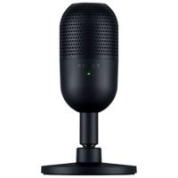 Razer Gaming Microphone Seiren V3 Mini Ultra Compact Supercardiod Condenser Mic Tap to Mute Sensor with LED Indicator - Black