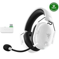 Razer Xbox Gaming Headset Wireless via USB-C Dongle & Bluetooth BlackShark V2 Pro Advanced Passive Noise Isolation with Boom Mic - White