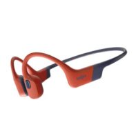 Shokz OpenSwim Pro - Red Bluetooth Headset & MP3 Dual Modes Bone Conduction IP68 Waterproof Dual Noise Reduction 9Hrs Battery Life Swimming Earplugs Included
