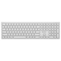Alogic Keyboard Wireless MacOS USB-C Rechargeable Echelon MAC Shortcut Keys Full Number Pad - White
