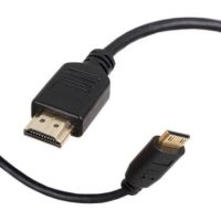 SideTrak Cable Mini HDMI to HDMI Gold Plated Connectors 3ft Compatible with Swivel & Solo Models - Black