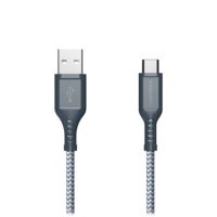 Ventev Charge & Sync USB-C to USB-A Cable 2x the copper for faster charging 6ft - Gray