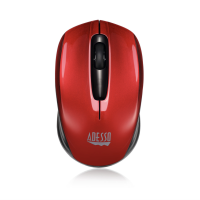 Adesso Mouse Wireless Mini S50R Portable 3 Buttons up to 1200dpi PC/Mac - Red