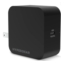 HyperGear Wall Charger 1 Port USB-C 45W Power Delivery SpeedBoost Smartphones & Laptops - Black