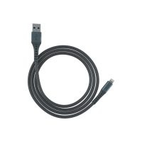 Ventev Charge & Sync Lightning MFI to USB-A Cable 10ft Alloy - Steel Gray