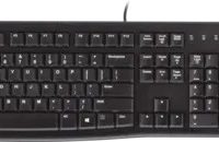 Logitech Keyboard & Mouse Combo Wired MK120 1000dipi PC - Black