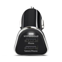 HyperGear Car Charger 2 Port USB-A 3.4 Amp Rapid Charge - Black