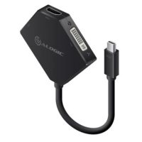 Alogic Adapter 3-in-1 Mini DisplayPort Male to HDMI / DVI / VGA Female - Black