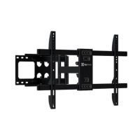 Klipxtreme TV Mount Full Motion 32 - 90In Flat or Curved TV Max 132lbs Tilt & Swivel Built in Leveler Dual Arms Heavy Gauge Steel - Black