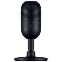 Razer Gaming Microphone Seiren V3 Mini Ultra Compact Supercardioid Condenser Mic Tap to Mute Sensor with LED Indicator - Black