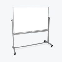 Luxor Mobile Double Sided Magnetic Whiteboard 36in Wide x 48in High with Rolling Casters