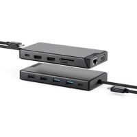 Alogic Docking Station USB-C Dual Display HD MV2 12 Ports 2 HDMI Pass Through Charging 100W