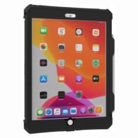 Joy Factory iPad 10.2 (7th-9th Gen) 2021/2020/2019 aXtion Slim MH IP68 Waterproof Rugged Shockproof Case Handstrap & Screen Protector - Black