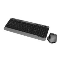 Klipxtreme Keyboard & Mouse Combo Kit Wireless Magnifix Premium Ultra Slim 6 Button Ergonomic Mouse 1200dpi 2.4Ghz Built in Wrist Rest - Black