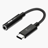 Xtech Adapter Audio USB-C Male to 3.5mm Female 4in Braided - Black