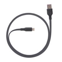 Ventev Charge & Sync USB-C to USB-A Cable 3.3ft Flat High Speed  - White