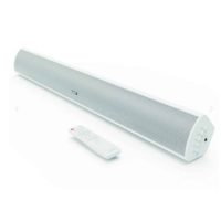 Majority Bluetooth Sound Bar with Built in Subwoofer Teton 180W HDMI Arc & Aux/RCA with Remote Control - White